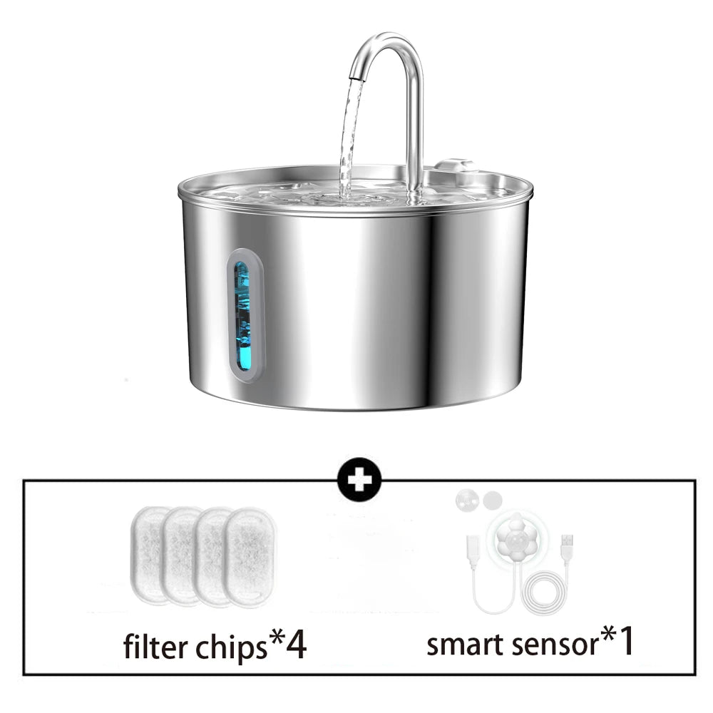 Premium Stainless Steel Pet Water Fountain