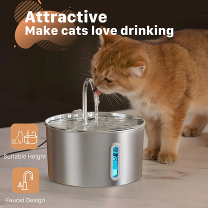 Premium Stainless Steel Pet Water Fountain