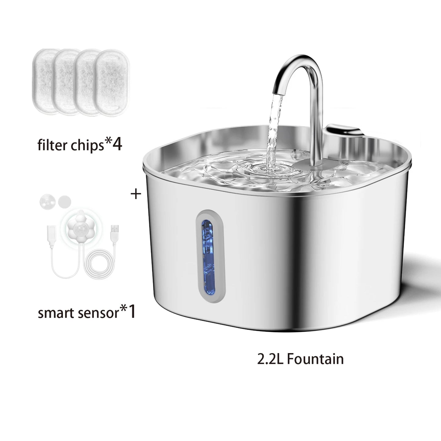 Premium Stainless Steel Pet Water Fountain