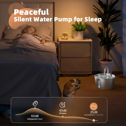 Premium Stainless Steel Pet Water Fountain