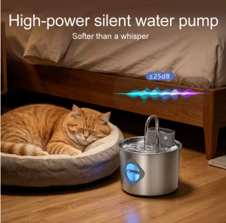 Premium Stainless Steel Pet Water Fountain