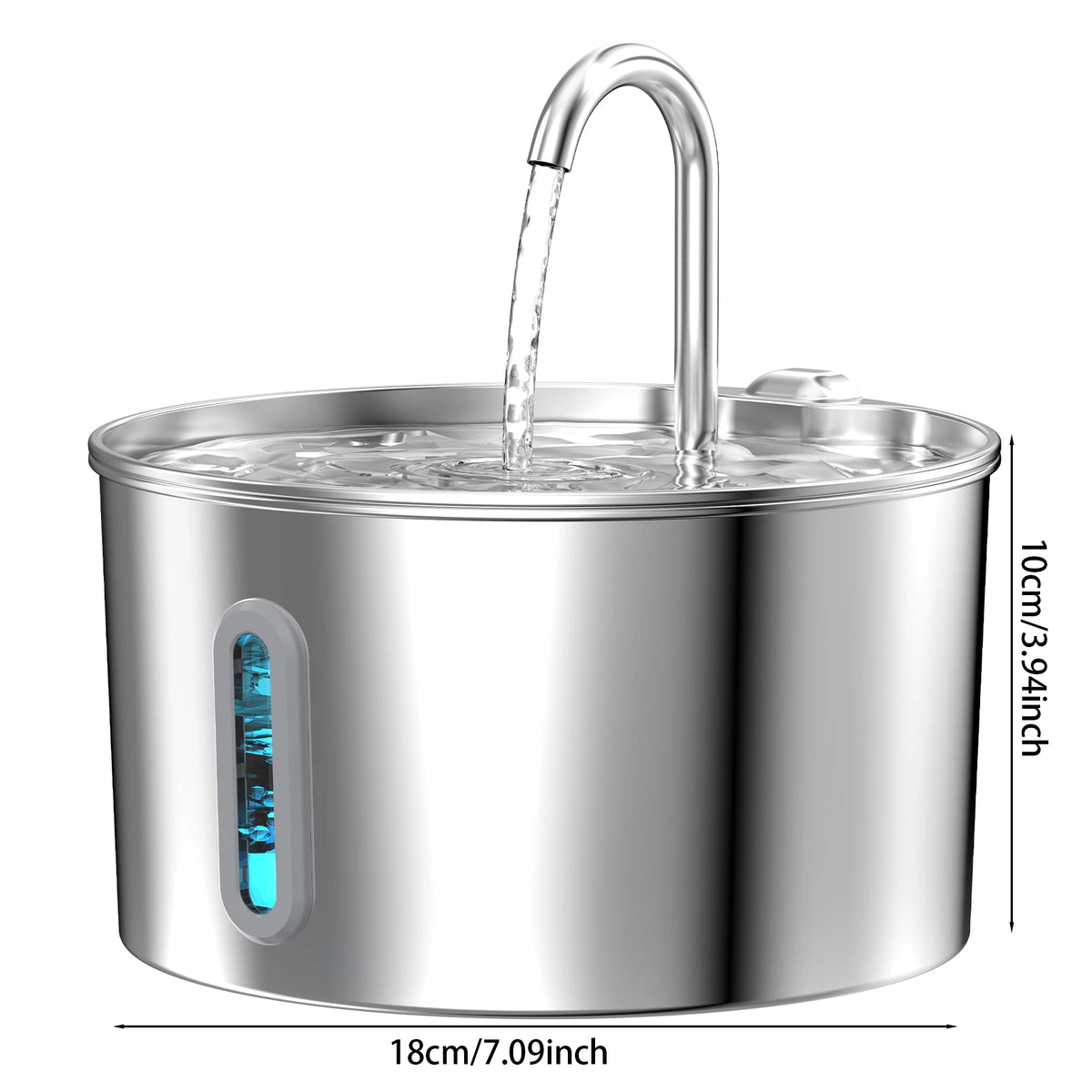 Premium Stainless Steel Pet Water Fountain